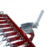 Tine harrow adapter for market gardening hoe