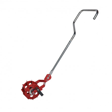 Single-wheel market gardening weeder