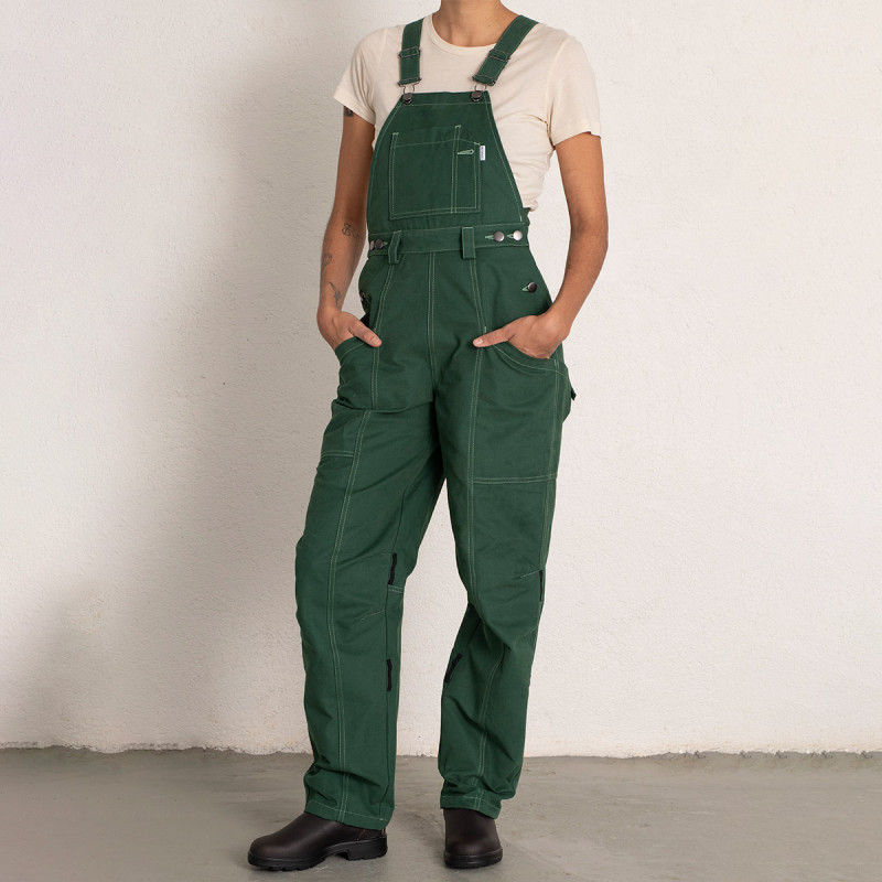 Female work dungarees, model JENNY, green - Professional clothing ...