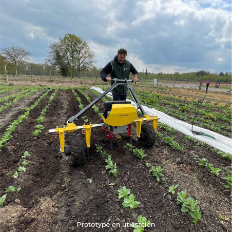 E-Weed Master – Vielseitiger elektrischer Geräteträger für den Gemüsebau – 12 V – 500 W