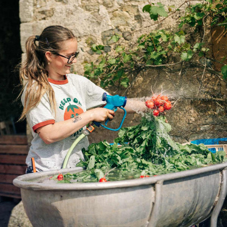 Vegetable cleaning gun