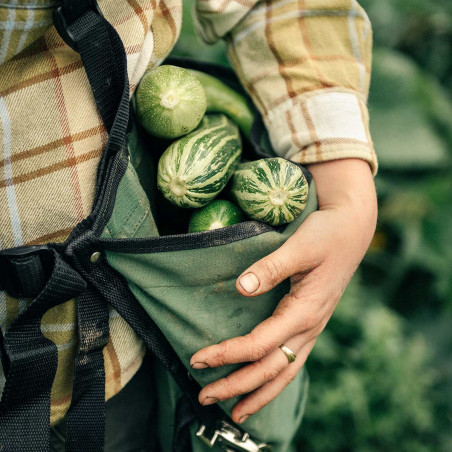 Side harvest bag