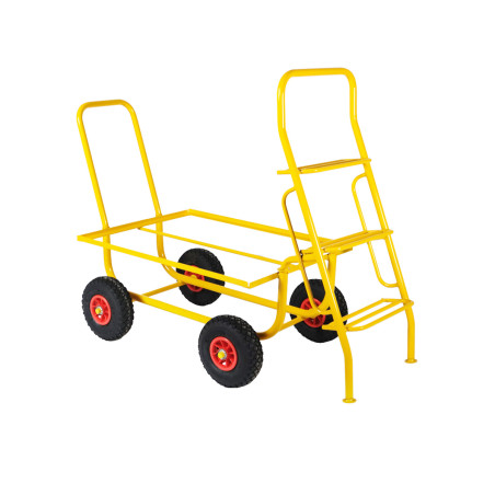 Three-step trolley ladder