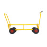 Ernte-Deichselwagen für schmale Zwischenreihen – für 2 Kisten mit den Maßen 60 x 40 cm der Länge nach
