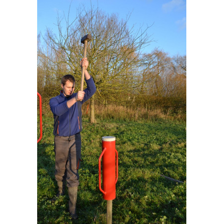 Shock absorber for post rammer