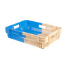 Stackable/nestable harvest crate 50% 60x40cm with perforated bottom