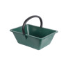 Large capacity 18L picking basket with fixed handle - green