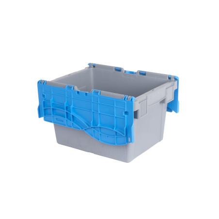 Stackable/nestable distribution tray with lid 60x40x31