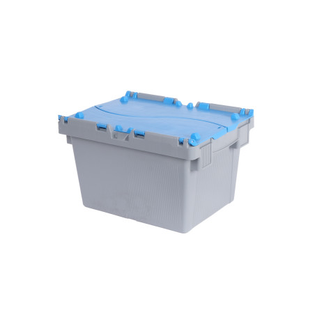 Stackable/nestable distribution tray with lid 60x40x31