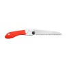 Folding pruning saw, Japanese steel, rubber handle, 17cm blade.