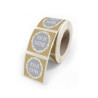 Roll of 500 adhesive labels "Pleasure of giving"