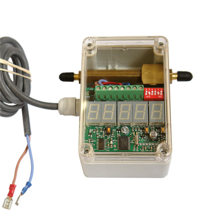 Electronic control for mechanical scarecrow gas cannon.