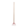 Manure fork 5 tines, width: 21cm (with wooden handle 135cm)