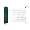 Filet de clôture électrique, piquet double pointe 122cm x 50m, vert