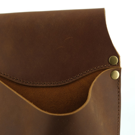 Belt pouch in leather