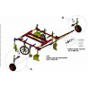 Handling wheel option for mulch layer